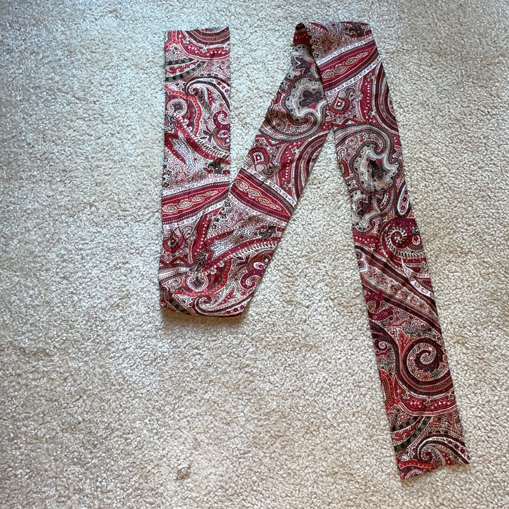 Vintage Talbots neutral silk scarf 64”x4” So many uses.